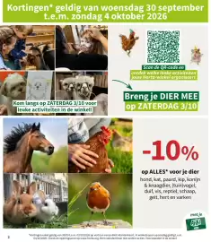 Horta folder Pagina 2: 2 Kortingen* geldig van woensdag 30 september t.e.m. zondag 4 oktober 2026 Kom langs op ZATERDAG 3/10