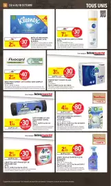 Catalogue Intermarché page 34: NIVEA SOIN FLUIDE Q10 ANTI-UV FPS50 €7,22, Apta Essuie-tout Classic Blanc €3,74