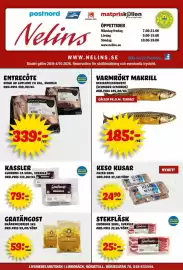 Nelins reklamblad vecka 40 Sida 1: Fazer keso kusar €24,90, Gudruns kungskassler €79,00