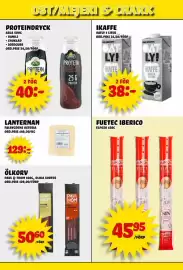 Nelins reklamblad vecka 40 Sida 5: Lanternan Rod 28% €129,00, Paul & Thom ölkorv €50,00