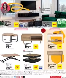 Catalogue Conforama page 14: Keyah Buffet 3 portes 4 tiroirs €469,00, Mantero Vitrine 4 portes €499,00