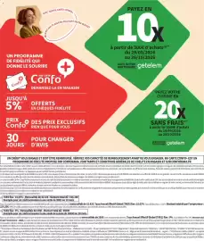 Catalogue Conforama page 2: AVEC NOTRE CARTE CONFO+ T PLAISIR EN PILOTANT NOTRE BUDGET ON S'EST FAIT PAYEZ EN 10x à partir