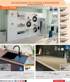 Catalogue Conforama page 35: Table de cuisson induction €299,00, Whirlpool Four multifonction pyrolyse €399,99