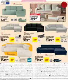 Catalogue Conforama page 6: Milo Canapé d'angle convertible €529,00, Jade Canapé d'angle convertible €679,99