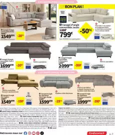 Catalogue Conforama page 8: Darwin Canapé convertible express 3 places €899,00, Mika Canapé convertible 2 places €599,00