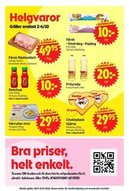 Nya Pulsen reklamblad vecka 40 Sida 14: Marabou Chokladask Hjärta €29,95, Tsingtao vårrullar mini €29,95