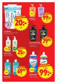 Nya Pulsen reklamblad vecka 40 Sida 12: Sensodyne tandkräm €20,00, L'oreal men expert duschtval xxxl €79,95