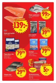 Nya Pulsen reklamblad vecka 40 Sida 5: Garden Food Scampi €79,95, Seamaid Tigerräkor råa €79,95