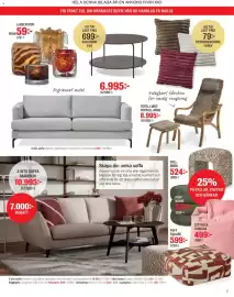 Mio reklamblad Sida 3: Maison 3-sits soffa €6.995,00, Ljuslyktor €59,00