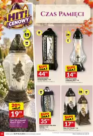 Twój Market gazetka tydzień 40 Strona 32: Znicz K-27 Płomyk €17,99, Kapliczka Quatro mała złota Rolchem €35,99