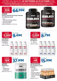 Catalogue Costco page 17: LACTOVIT Gel douche €8,79, WEIDER Magnésium €37,99
