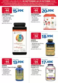 Catalogue Costco page 18: WEBBER NATURALS Oméga 3-6-9 €17,49, SANON Cholestérol €18,99