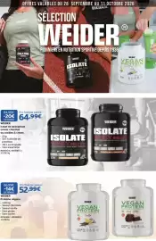 Catalogue Costco page 1: WEIDER Vegan Protein €52,99, WEIDER ISOLATE WHEY 100 CFM €64,99