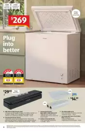 ALDI catalogue week 41 Page 6: 198L Chest Fridge/Freezer €269,00, Vacuum Food Sealer Bags €14,99