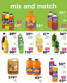 Save Hyper catalogue Page 54: Energade Concentrate Drink €110,00, Brookes Low-Cal Squash €80,00