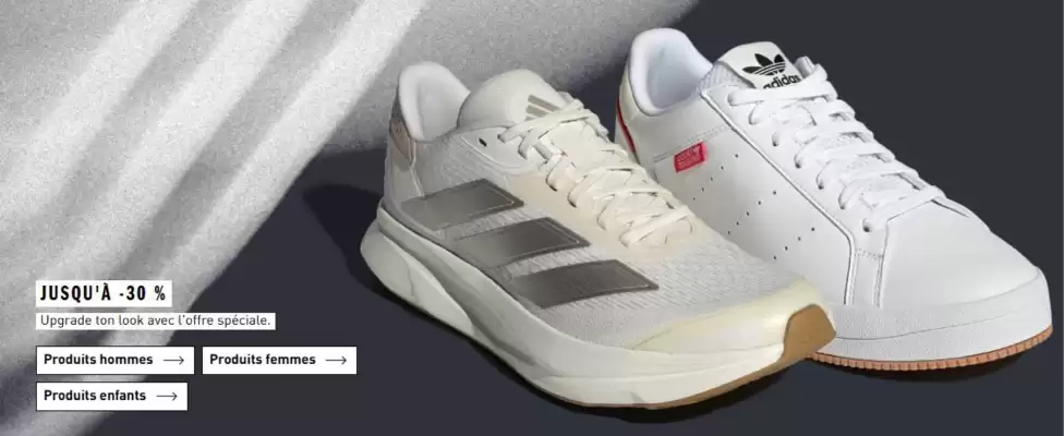 Adidas (valable jusqu'au 11-10)