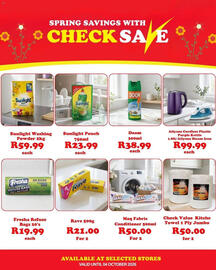 Check Save catalogue week 40 Page 2: Sunlight Pouch €23,99, Check Value Kitchen Towel 1 Ply Jumbo €50,00