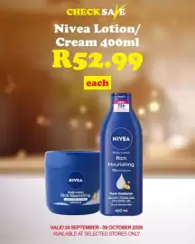 Check Save catalogue Page 4: Nivea Lotion/Cream €52,99