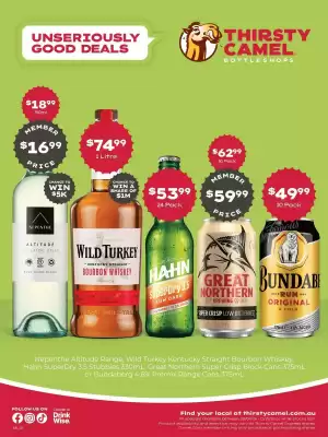 Thirsty Camel (valid until 11-10)