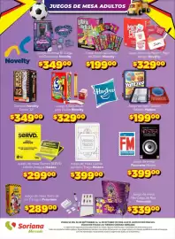 Folleto Soriana Mercado Página 12: Lotería del Beber Novelty €199,00, Hasbro SERVD edición Amigos €299,00