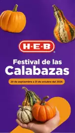 Folleto HEB Página 1: H-E-B Festival de las Calabazas 29 de septiembre a 31 de octubre del 2026