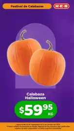 Folleto HEB Página 2: Calabaza Halloween €59,95