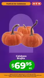 Folleto HEB Página 3: Calabaza Brujita €69,95