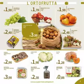 Volantino SpeSì Pagina 3: Cavolfiori €1,98, Zucca €1,28