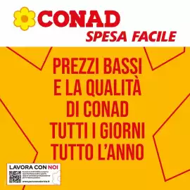 Volantino Spesa Facile Conad Pagina 1: OTT26 CONAD SPESA FACILE PREZZI BASSI E LA QUALITÀ DI CONAD TUTTI I GIORNI TUTTO