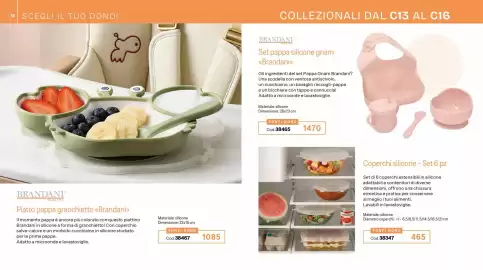 Catalogo Stanhome Pagina 21: Set pappa silicone gnam Brandani €1.470,00, Piatto pappa granchietto Brandani €10,85