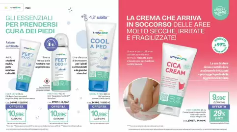 Catalogo Stanhome Pagina 44: Stanhome Cool a ped €10,99, Stanhome Cica Cream €9,99