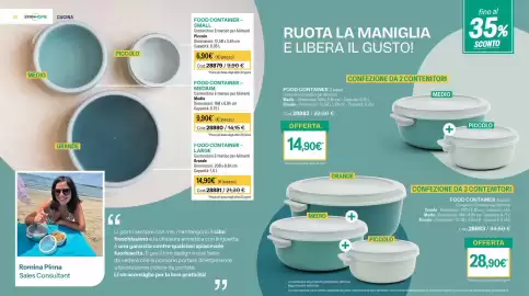 Catalogo Stanhome Pagina 7: 12 STANHOME CUCINA MEDIO GRANDE PICCOLO FOOD CONTAINER - SMALL Contenitore Ermetico per Alimenti