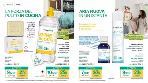 Catalogo Stanhome Pagina 9: 16 STANHOME CUCINA LA FORZA DEL PULITO IN CUCINA ARIA NUOVA IN UN ISTANTE STANHOME DISH SOAP