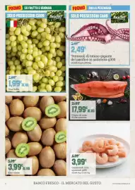 Volantino Banco Fresco settimana 40 Pagina 2: Gamberetti rosa sgusciati €3,99, Filetto di trota d'allevamento €17,99