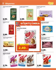 Volantino Tigre Amico Pagina 9: Baiocchi Mulino Bianco €2,98, Biscotti cacao e gocce di cioccolato zero grano Galbusera €2,29