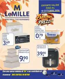 Volantino Le Mille Pagina 1: Friggitrice ad aria 8 lt €39,90, Carta igienica Soavex Tris Oro €0,79