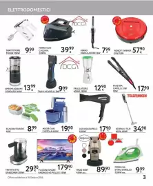 Volantino Le Mille Pagina 3: Asciugacapelli 2200W €17,90, Spremiagrumi cordless €13,99