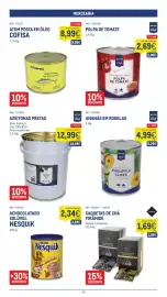 Catálogo Makro semana 40 Página 13: Achocolatado solúvel nesquik €2,34, Polpa de tomate metro chef €2,69