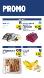 Catálogo Makro semana 40 Página 2: Banana €0,85, Bifes de frango metro chef €6,45