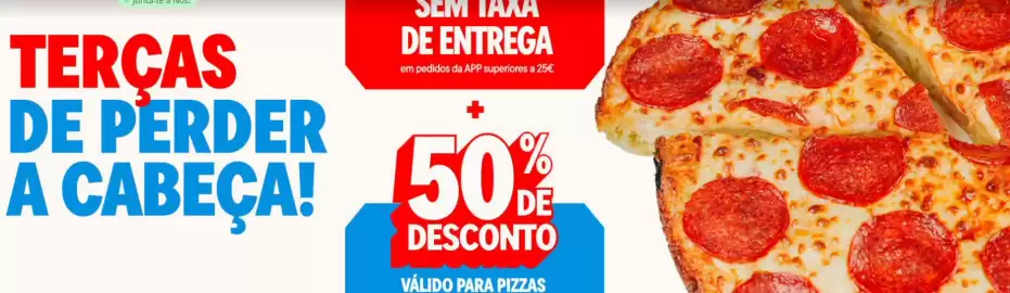 Folheto Domino's Pizza Página 1