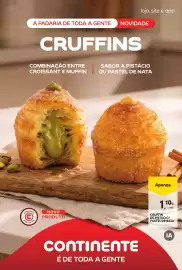 Folheto Continente Bom dia semana 40 Página 8: Cruffin de pistaccio/pastel de nata €1,10