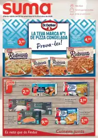 Folleto Suma Supermercados Página 1: Findus Filets de peix arrebossat €3,99, Findus Burger de peix arrebossat €3,99