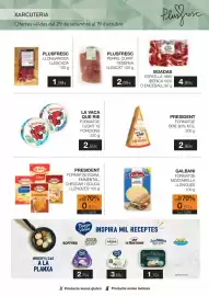 Folleto Plusfresc Página 14: Galbani formatge mozzarella llenques €0,51, Boadas espatlla 1880 ibèrica 50% d'enceball €4,99