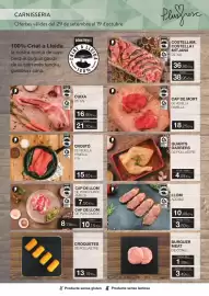 Folleto Plusfresc Página 32: Crostó de vedella femella €15,85, Quarts darrers de pollastre €4,09