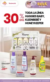 Catálogo Woolworth Página 2: DEISOL DELCOL Woolworth. ¡Aquí sí tienen todo! tu BEBÉ se la sabe 30 TODA LA LÍNEA % HUGGIES