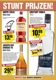 Dirck 3 folder week 40 Pagina 10: Joseph Guy Cognac VS €29,99, Hoppe Vieux €13,99
