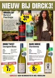 Dirck 3 folder week 40 Pagina 6: Dark Horse Chardonnay €8,00, Moon twist sauvignon blanc €7,99