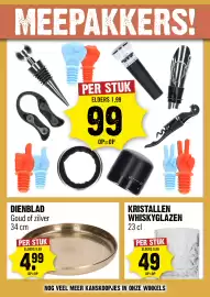 Dirck 3 folder week 40 Pagina 7: Dienblad €4,99, Kristallen whiskyglazen €0,49