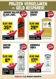 Dirck 3 folder week 40 Pagina 8: Zubrowka vodka €17,99, Martini Bianco €8,99