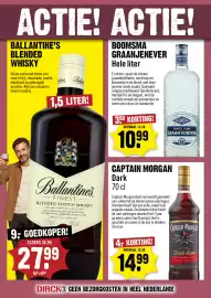 Dirck 3 folder week 40 Pagina 9: Captain Morgan Dark €14,99, Boomsma graanjenever €10,99